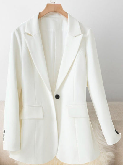 jinran White Suit Jacket 2022 Spring and Autumn New Casual Suit Jacket Female Blazer Women Blazer Woman Jacket Women Blazers for Women