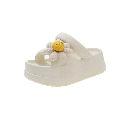 jinran Women Sandals New Arrival Summer 6cm Thick Bottom Outdoor Casual Beach Sandals Popular Fashion Clogs Soft Slippers