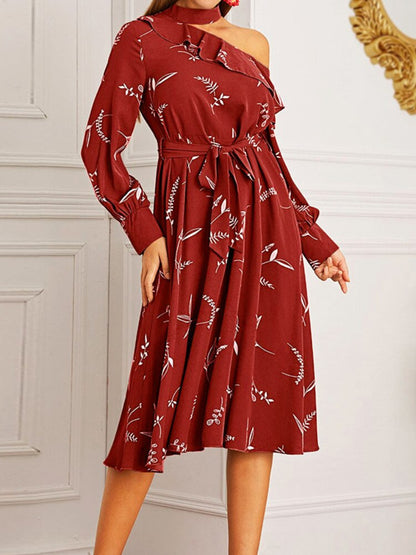 jinran New Long Sleeve Dress Small Fragrance Chiffon Skirt Fashion Holiday Style Long Dress Women Dress Streetwear Dresses Sexy Dress