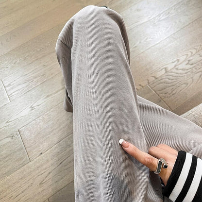 jinran Casual Wide Leg Pants Women'S Spring Autumn New Korean Female Loose High Waist Thin Hanging Feeling Versatile Long Trousers