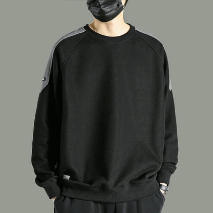 Quality Basic Oversized Sweatshirt Men Unisex Casual Cotton Pullover Korean Hoodies New Harajuku Streetwear Men Clothings