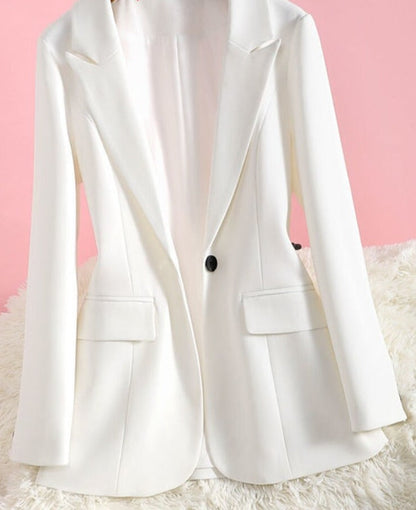 jinran White Suit Jacket 2022 Spring and Autumn New Casual Suit Jacket Female Blazer Women Blazer Woman Jacket Women Blazers for Women
