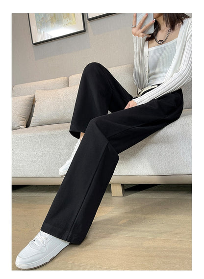 jinran Casual Wide Leg Pants Women'S Spring Autumn New Korean Female Loose High Waist Thin Hanging Feeling Versatile Long Trousers