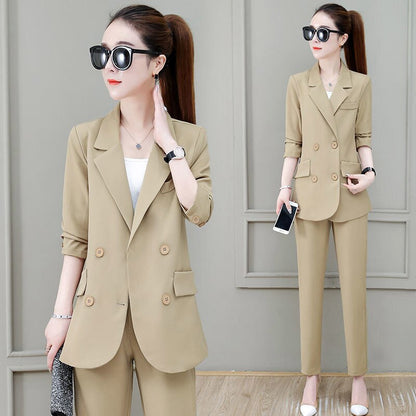 jinran Summer New Korean Fashion Elegant Women's Trouser Suits Office Blazer White Vest Casual Pants Three Piece Set Female Jacket Set