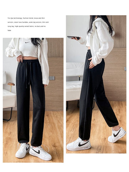 jinran Female New Korean Fashion Wide Leg Pants Women'S Loose In Spring And Autumn, Showing The Trend Of Little Chap Sportswear Lady