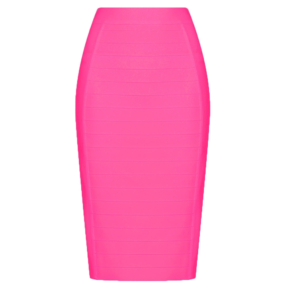 jinran New Bandage Skirts Women Bodycon Woman Skirts Sexy Harajuku Party Club Elegant Celebrity Pencil Skrit Plus Size XL