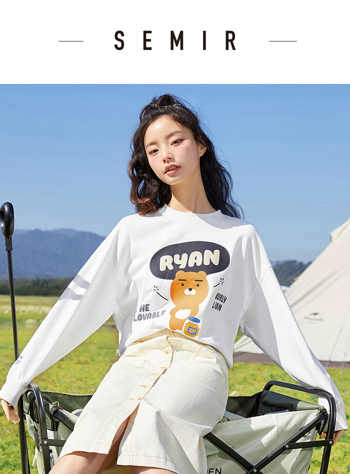 jinran Sweatshirt Women 2022 Spring And Autumn New Woman White Loose Top Bear Small Women'S Hoodies Clothing