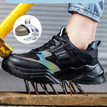 jinran New Fashion 2024 Women's Safety Shoes Sneakers Women Anti-smash Anti-puncture Security Boots Protective Shoes Breathable