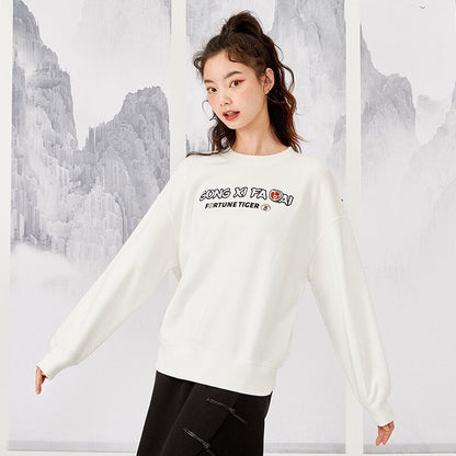 jinran Sweatshirt Women Lazy Loose 2022 Spring New Letter Bottoming Shirt All-Match Hoodies