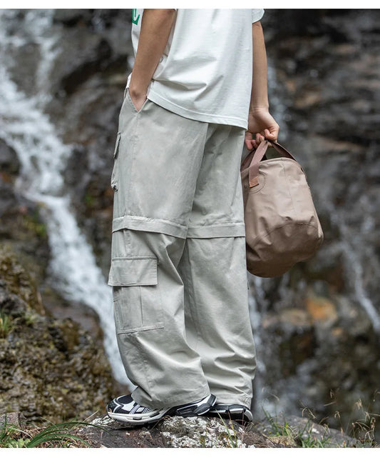 2024 New Cargo Pants Men Oversize Outdoor Casual Trousers Multi Pocket Pure Cotton Jogging Pants Mans Streetwear Hip Hop