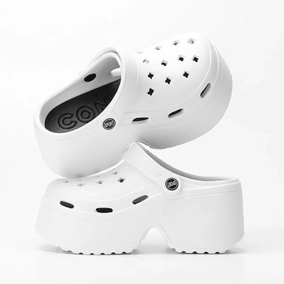 jinran 2024 Chunky Platform Clogs Sandals for Women Summer Outdoor Non Slip Beach Slippers Woman Eva Thick Bottom Sandles