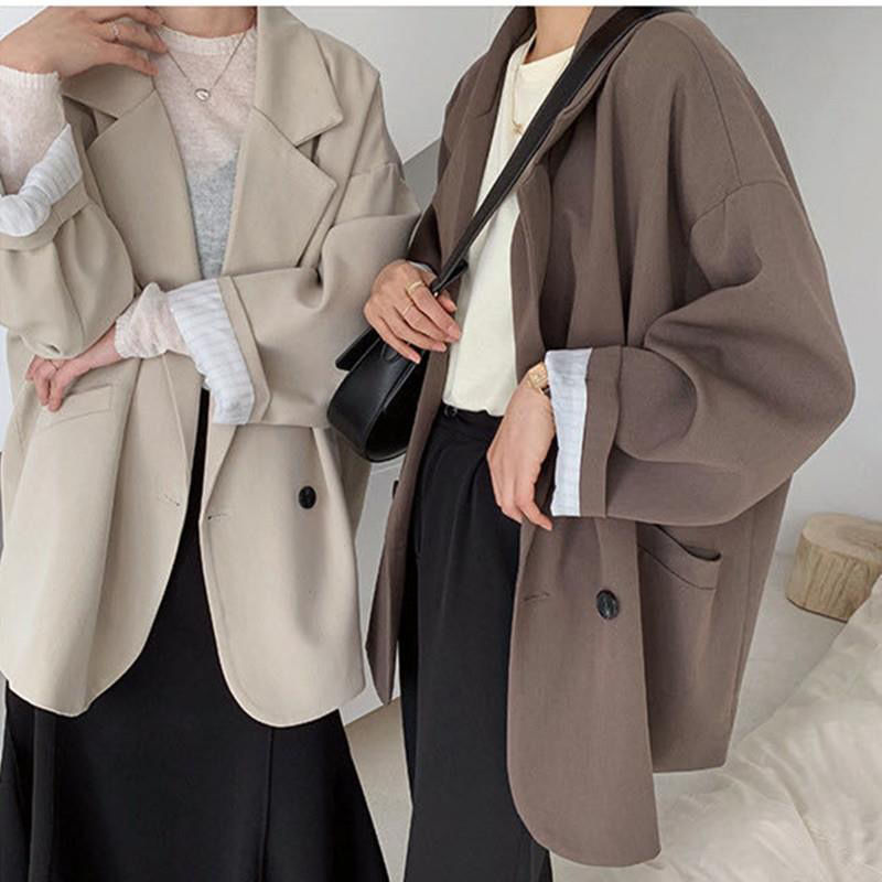 jinran Suit Jacket Female 2022 Spring and Autumn New Long Sleeve Loose Fashion Temperament Commuter Leisure Joker Jacket Suit