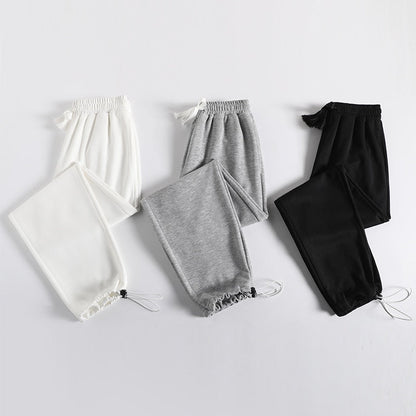 jinran Female New Korean Fashion Wide Leg Pants Women'S Loose In Spring And Autumn, Showing The Trend Of Little Chap Sportswear Lady