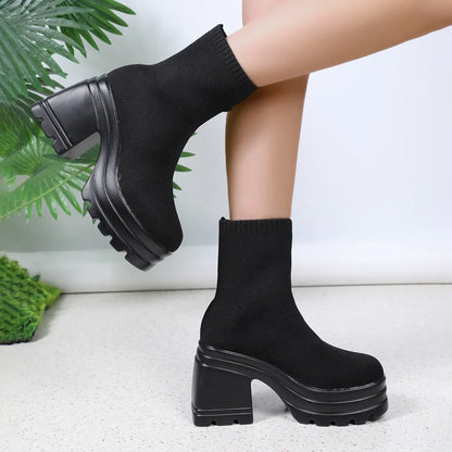 jinran Summer Boots Women Shoes Sexy Thigh High Heels High Sexy Zipper Boots-Women shoes Over-the-Knee White Rubber Autumn Ladies