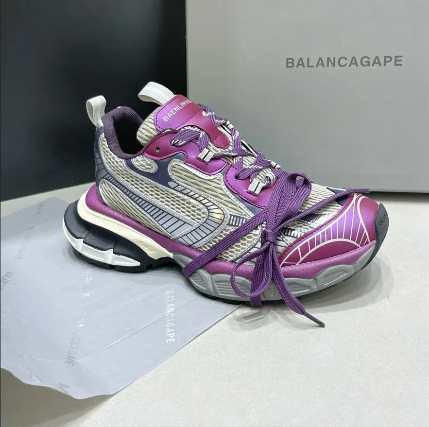 jinran 2024 Summer New Colored Thick Sole Heightening Retro Worn Sports and Casual Shoes Fashionable and High Quality