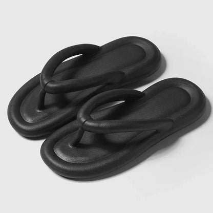 jinran Candy Colors Summer Beach Flip Flops for Women 2023 New Soft Bottom Platform Slippers Woman Comfy Non Slip Flat Slide Sandals