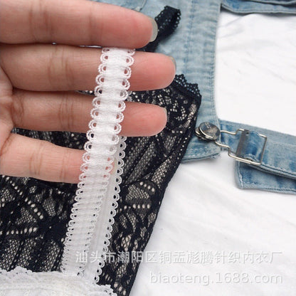 jinran Vintage Lace Tank Top Sexy Thin Breathable Beautiful Back Camisole Push Up Wireless Clothing 2022 New