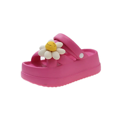 jinran Women Sandals New Arrival Summer 6cm Thick Bottom Outdoor Casual Beach Sandals Popular Fashion Clogs Soft Slippers