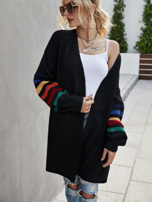 jinran Autumn Winter New Cardigan Sweater Women's Loose Long Sleeve Long Coat Fashion Streetwear Women's Dress Knitted Cardigan Tops