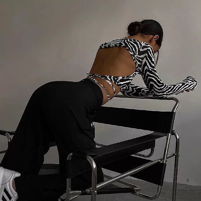 jinran 2024 CAROLE ZEBRA TOP