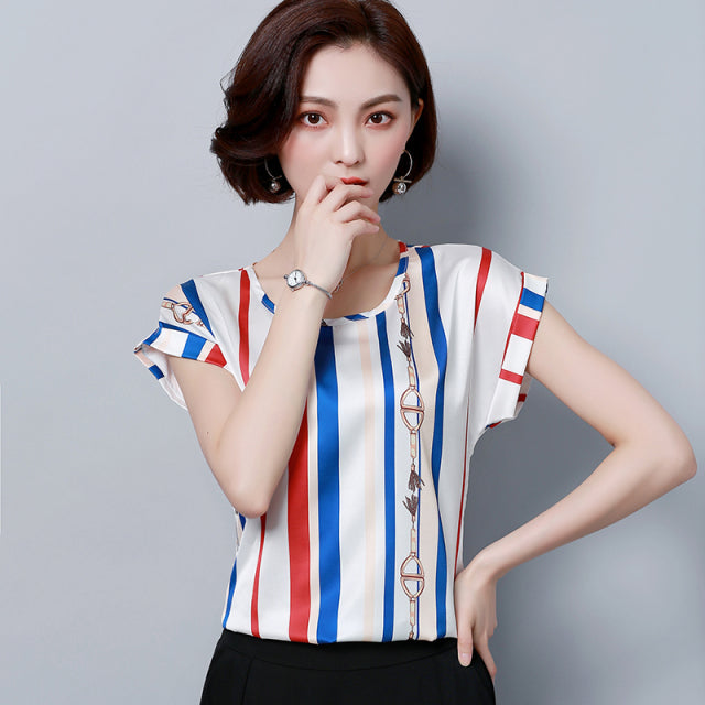 jinran Fashion Plus Size Women Blouse Shirt Summer Chiffon 4XL Ladies Tops Loose Blouse Women Shirt Blusas Femininas Blusas 0451 30