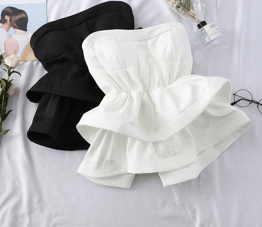 jinran Hot Off Shoulder Ruffle Top Women High Quality Comfy Summer Shirt Elegant High Waist Wrap Blouse Ladies Tops