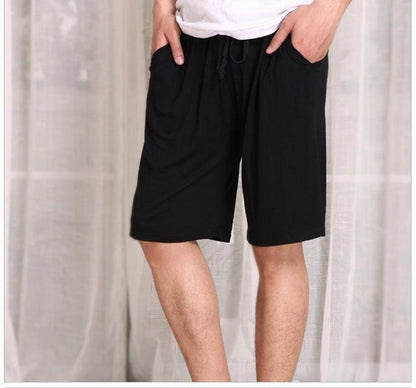 jinran New summer large size men&#39;s shorts cotton modal casual home pants thin section large size loose shorts pajamas men pajama pants