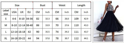 jinran Women&#39;s Sequined Long splice Wedding Party Dress Sleeveless V-neck Blue A-line Elegant Chiffon Dresses Bridesmaid Dinner Dress