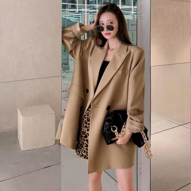 jinran New Suit Jacket Women&#39;s Trendy Dark Black Retro Loose And Thin Fried Street Suit Jacket Women 2022 Spring And Autumn Loose A