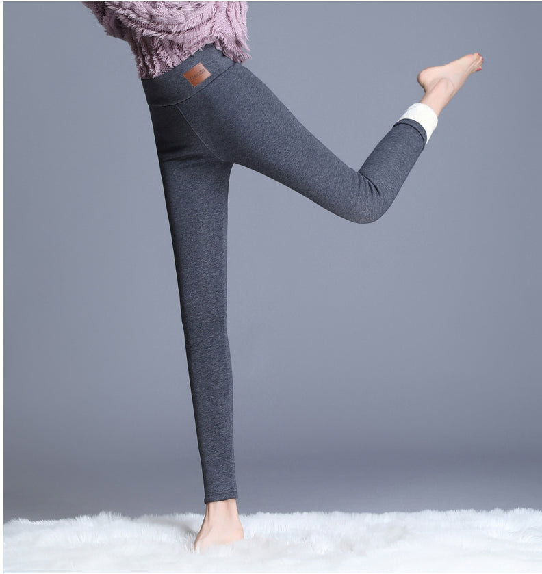 jinran Winter Women&#39;s Leggings Plus Size Leggings 4XL 5XL Velvet Warm Pants new High Waist Comfort pants Keep Warm Flexible Leggin