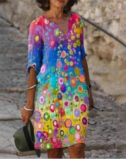 jinran Women 2021 Loose Spring Vintage Ruffles Befree Dress Large Big Printed Summer Boho Casual Party Elegant Dresses Plus Sizes