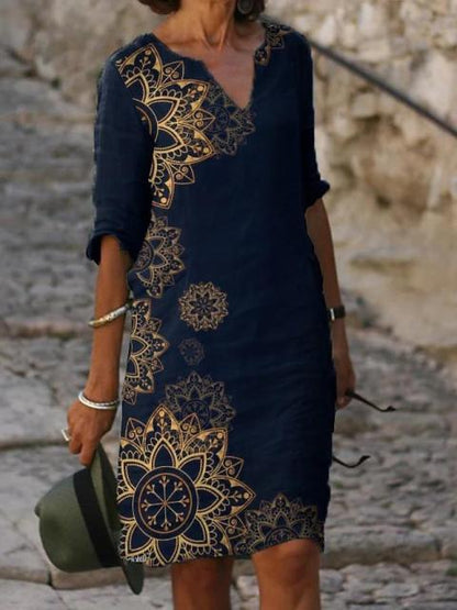 jinran Women 2021 Loose Spring Vintage Ruffles Befree Dress Large Big Printed Summer Boho Casual Party Elegant Dresses Plus Sizes