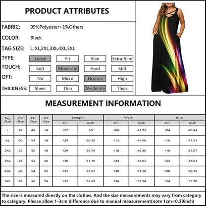 jinran Women&#39;s Fashion Plus Size Casual Short Sleeve  Print Maxi Long Dress Boho Big Size 6XL Dresses For Women Party Sundress Robe