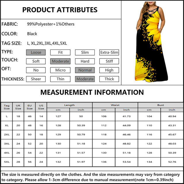 jinran Women&#39;s Fashion Plus Size Casual Short Sleeve  Print Maxi Long Dress Boho Big Size 6XL Dresses For Women Party Sundress Robe
