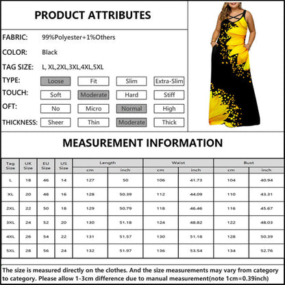 jinran Women&#39;s Fashion Plus Size Casual Short Sleeve  Print Maxi Long Dress Boho Big Size 6XL Dresses For Women Party Sundress Robe