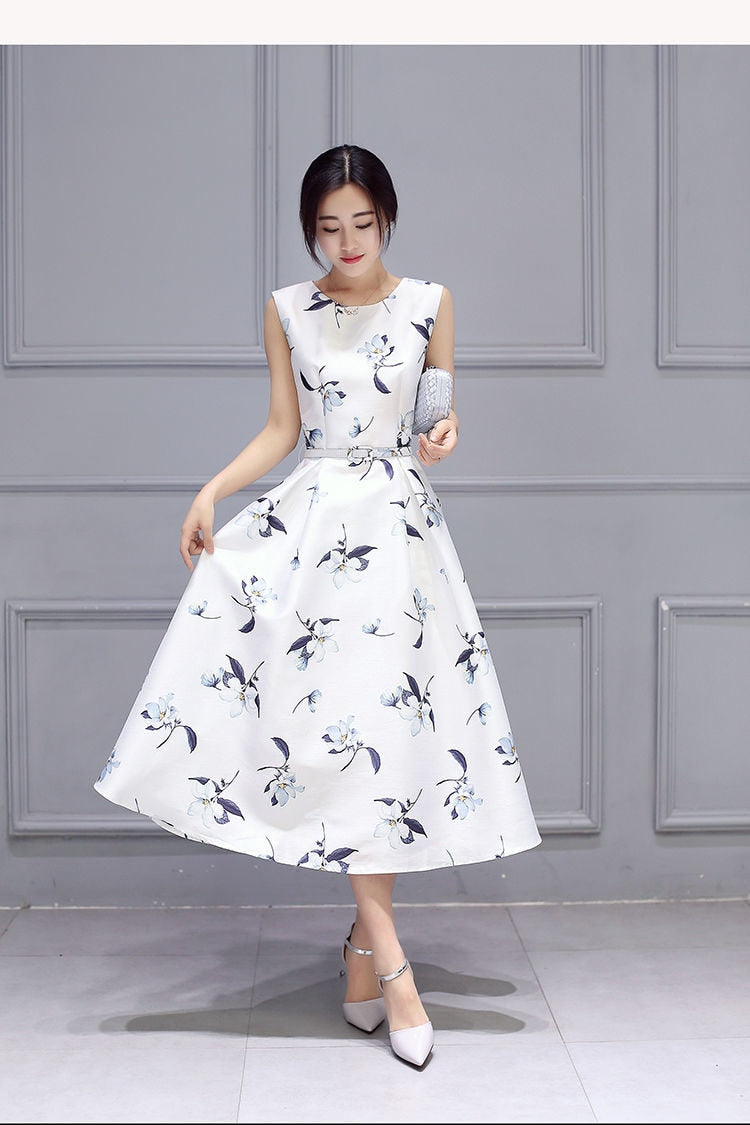 jinran Women&#39;s Chiffon Print Dresses For Women Party Maxi With Waist Down Swing Summer 2021 Casual Female Long Lace Dress Elegant Oodji