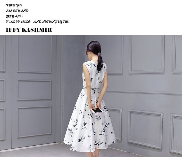 jinran Women&#39;s Chiffon Print Dresses For Women Party Maxi With Waist Down Swing Summer 2021 Casual Female Long Lace Dress Elegant Oodji