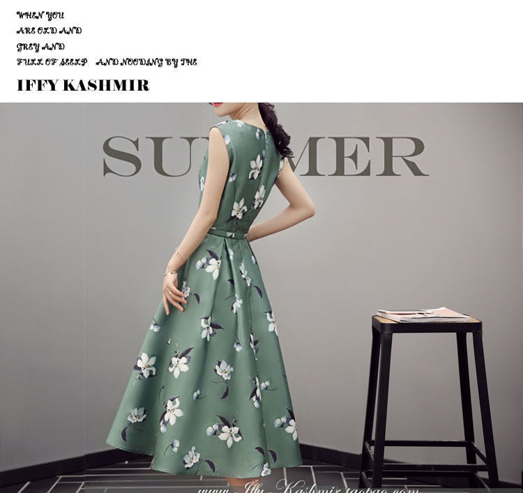jinran Women&#39;s Chiffon Print Dresses For Women Party Maxi With Waist Down Swing Summer 2021 Casual Female Long Lace Dress Elegant Oodji
