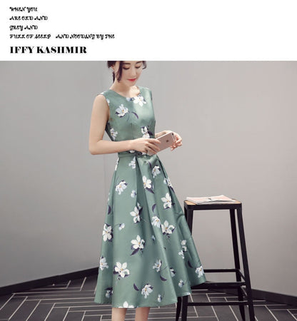 jinran Women&#39;s Chiffon Print Dresses For Women Party Maxi With Waist Down Swing Summer 2021 Casual Female Long Lace Dress Elegant Oodji
