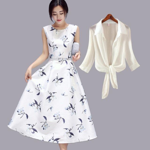 jinran Women&#39;s Chiffon Print Dresses For Women Party Maxi With Waist Down Swing Summer 2021 Casual Female Long Lace Dress Elegant Oodji