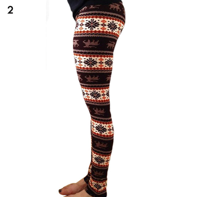 jinran 2022 Christmas Print Women&#39;s Leggings High Waist Leggings Happy New Years Party Long Pants Fashion Ladies Xmas Trousers Pants