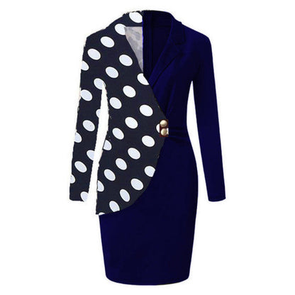 jinran Winter Women&#39;s Clothing New Fashion Commuter Suit V-Neck Button Sexy Bag Hip Skirt Slim Elegant Ladies Dress