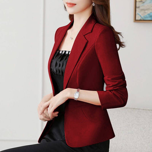 jinran Suit female spring and autumn 2022 new style Korean fashion self-cultivation casual ladies Regular  Single Breasted