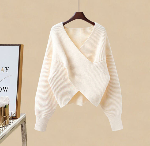 jinran Women&#39;s Knitting Solid Color Pullovers Long Sleeve Sweater Or Slim Skirt Or Suit Autumn Winter Casual Simplicity Dress New