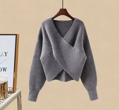 jinran Women&#39;s Knitting Solid Color Pullovers Long Sleeve Sweater Or Slim Skirt Or Suit Autumn Winter Casual Simplicity Dress New