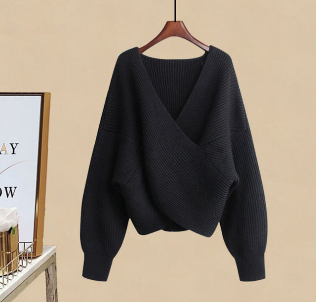 jinran Women&#39;s Knitting Solid Color Pullovers Long Sleeve Sweater Or Slim Skirt Or Suit Autumn Winter Casual Simplicity Dress New