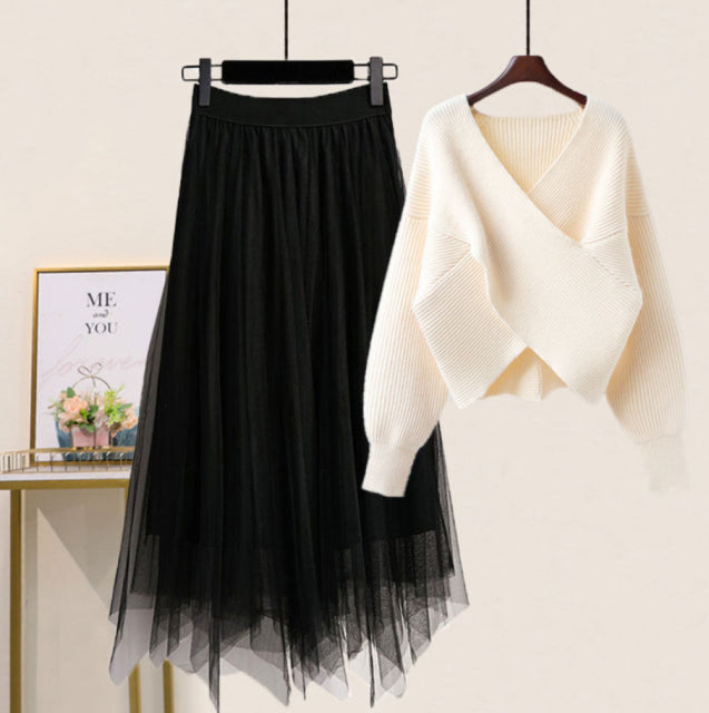 jinran Women&#39;s Knitting Solid Color Pullovers Long Sleeve Sweater Or Slim Skirt Or Suit Autumn Winter Casual Simplicity Dress New