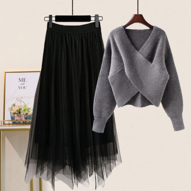 jinran Women&#39;s Knitting Solid Color Pullovers Long Sleeve Sweater Or Slim Skirt Or Suit Autumn Winter Casual Simplicity Dress New