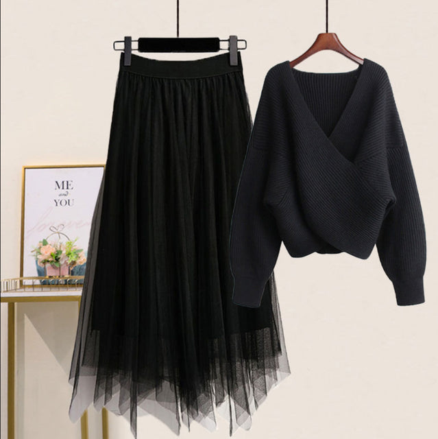 jinran Women&#39;s Knitting Solid Color Pullovers Long Sleeve Sweater Or Slim Skirt Or Suit Autumn Winter Casual Simplicity Dress New