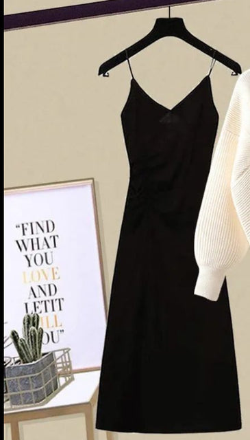 jinran Women&#39;s Knitting Solid Color Pullovers Long Sleeve Sweater Or Slim Skirt Or Suit Autumn Winter Casual Simplicity Dress New